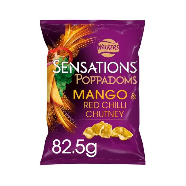 Walkers Sensations Mango and Chilli Chutney Papppadoms 82,5g-Walkers Food Ltd.-SNACK SHOP AUSTRIA