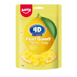 Amos 4D Fruit Gummy Lemon Burst 65g-SnackShop-SNACK SHOP AUSTRIA