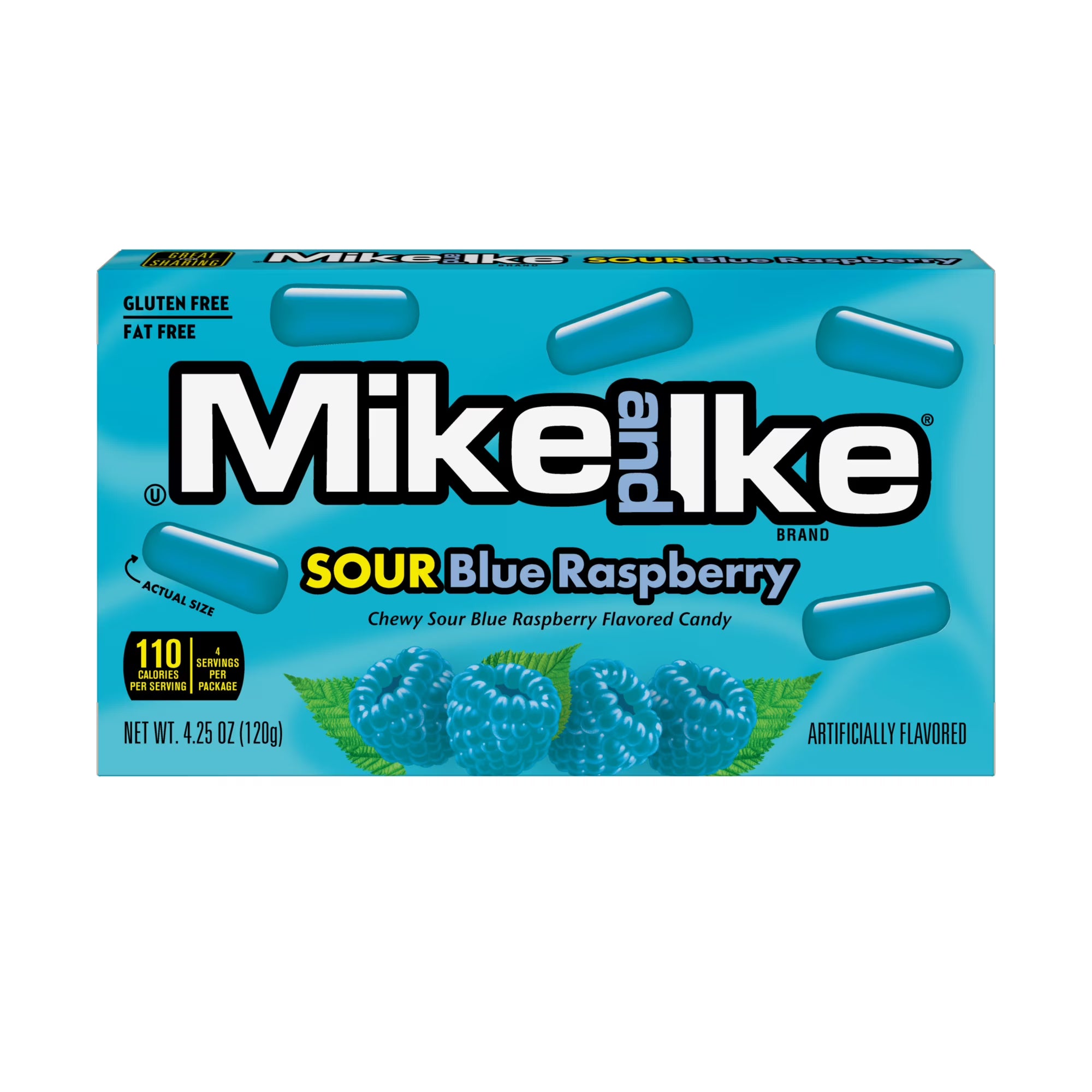 Mike and Ike - Sour Blue Raspberry 120g-SnackShop B2C-SNACK SHOP AUSTRIA