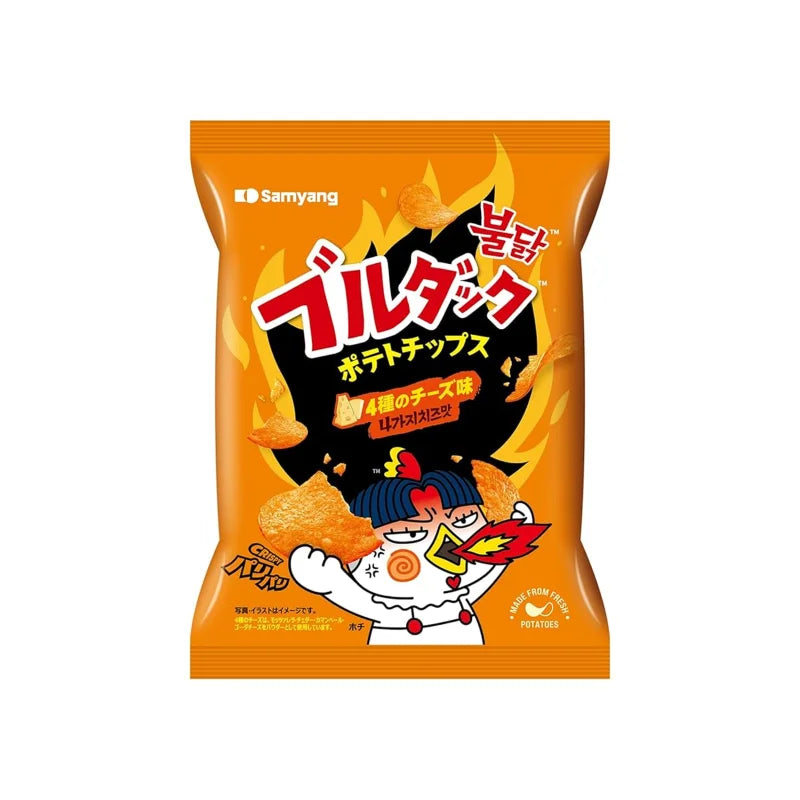 Samyang Buldak Potato Chips Quattro Cheese Flavor 55g-SnackShop-SNACK SHOP AUSTRIA