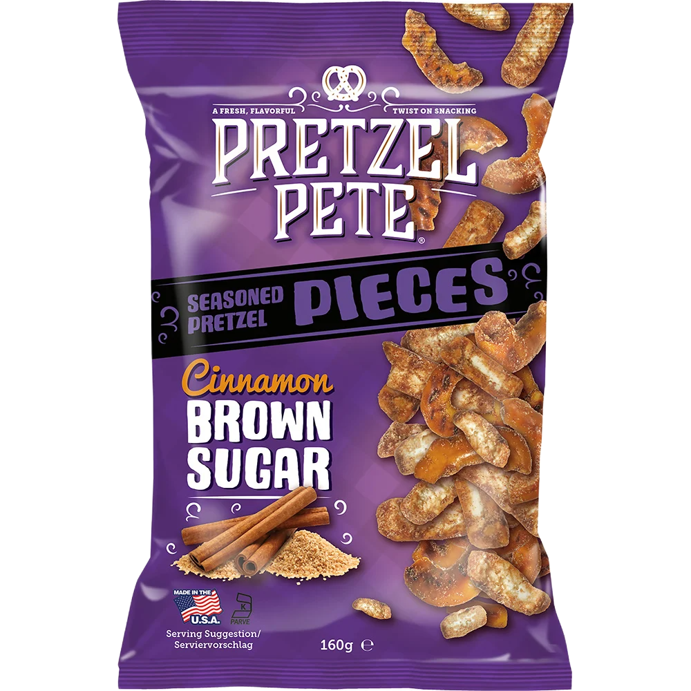Pretzel Pete Cinnamon Brown Sugar 160g-SNACK SHOP AUSTRIA-SNACK SHOP AUSTRIA